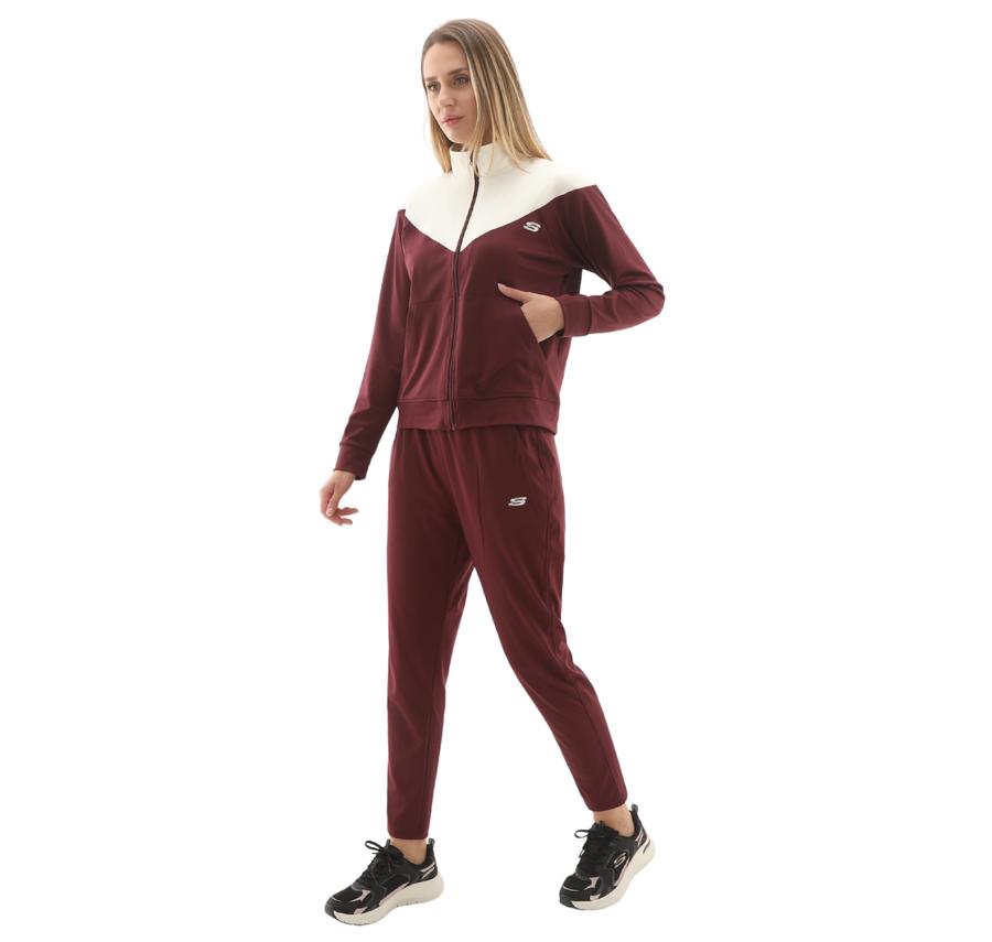 Skechers W Micro Collection Colorblock Suit Kadın Eşofman Takımı Pembe Skechers W Micro Collection Colorblock Suit Kadın Eşofman Takımı Pembe