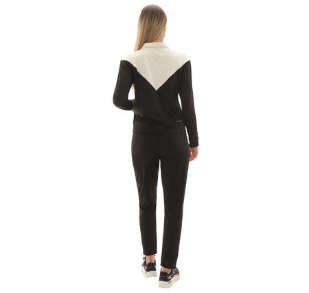 Skechers W Micro Collection Colorblock Suit Kadın Eşofman Takımı Siyah