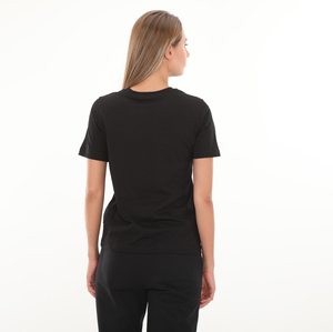 Skechers W New Basics Crew Neck T-Shirt Kadın T-Shirt Siyah 2
