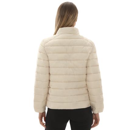 Skechers W Outerwear Pop Up Detailed Padded Jacket Kadın Ceket Krem