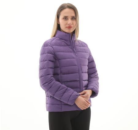 Skechers W Outerwear Pop Up Detailed Padded Jacket Kadın Ceket Mor