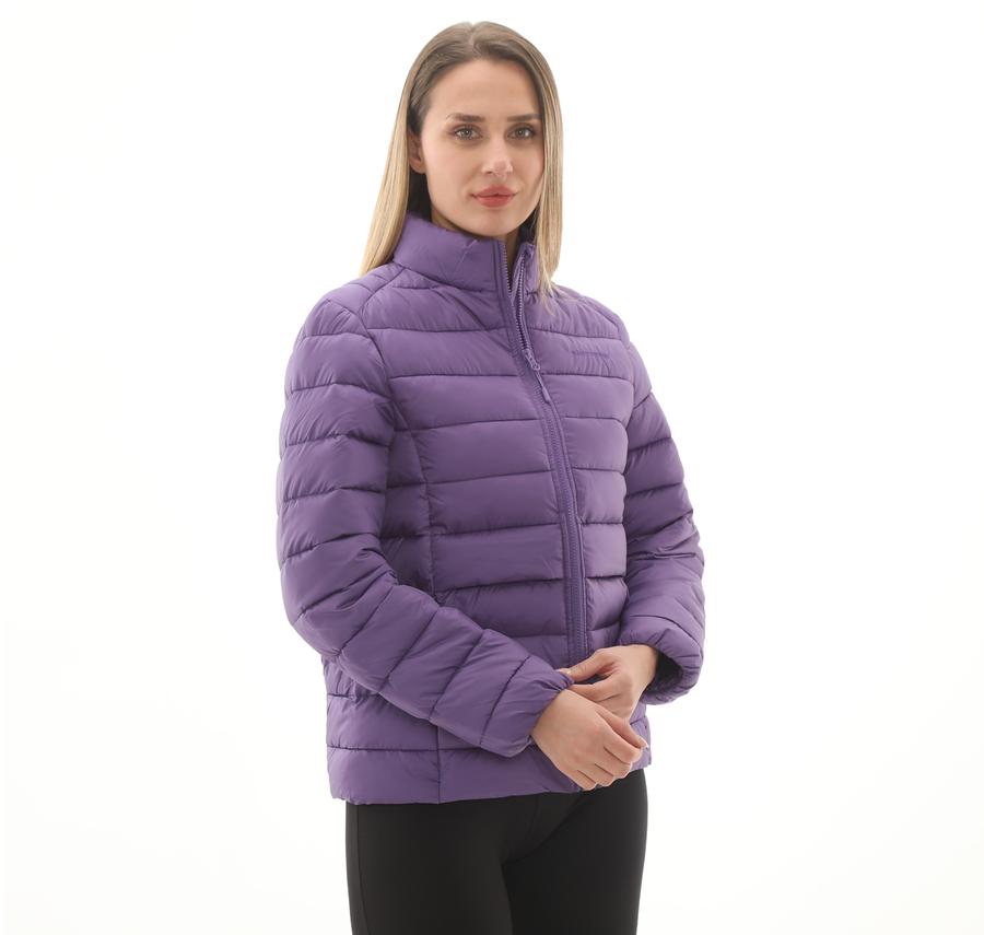 Skechers W Outerwear Pop Up Detailed Padded Jacket Kadın Ceket Mor Skechers W Outerwear Pop Up Detailed Padded Jacket Kadın Ceket Mor