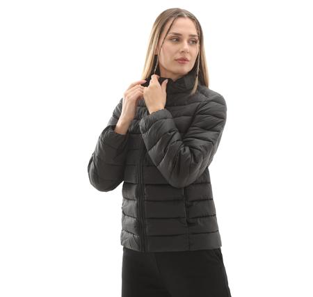 Skechers W Outerwear Pop Up Detailed Padded Jacket Kadın Ceket Siyah