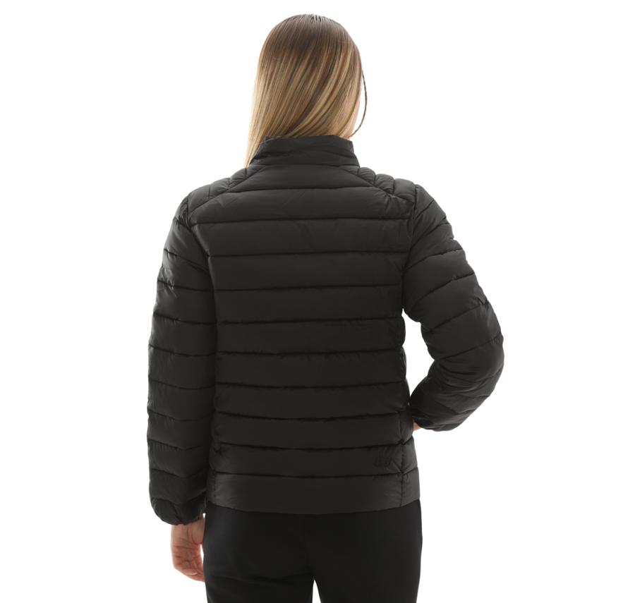 Skechers W Outerwear Pop Up Detailed Padded Jacket Kadın Ceket Siyah Skechers W Outerwear Pop Up Detailed Padded Jacket Kadın Ceket Siyah