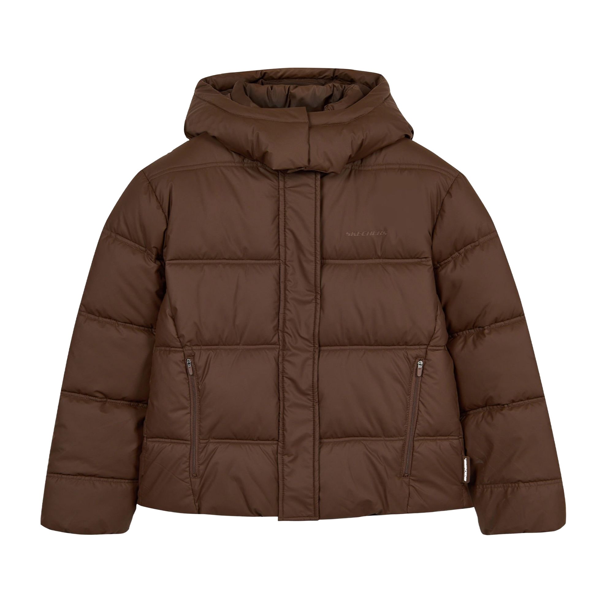 Женская куртка Skechers W Short Puffer Hooded