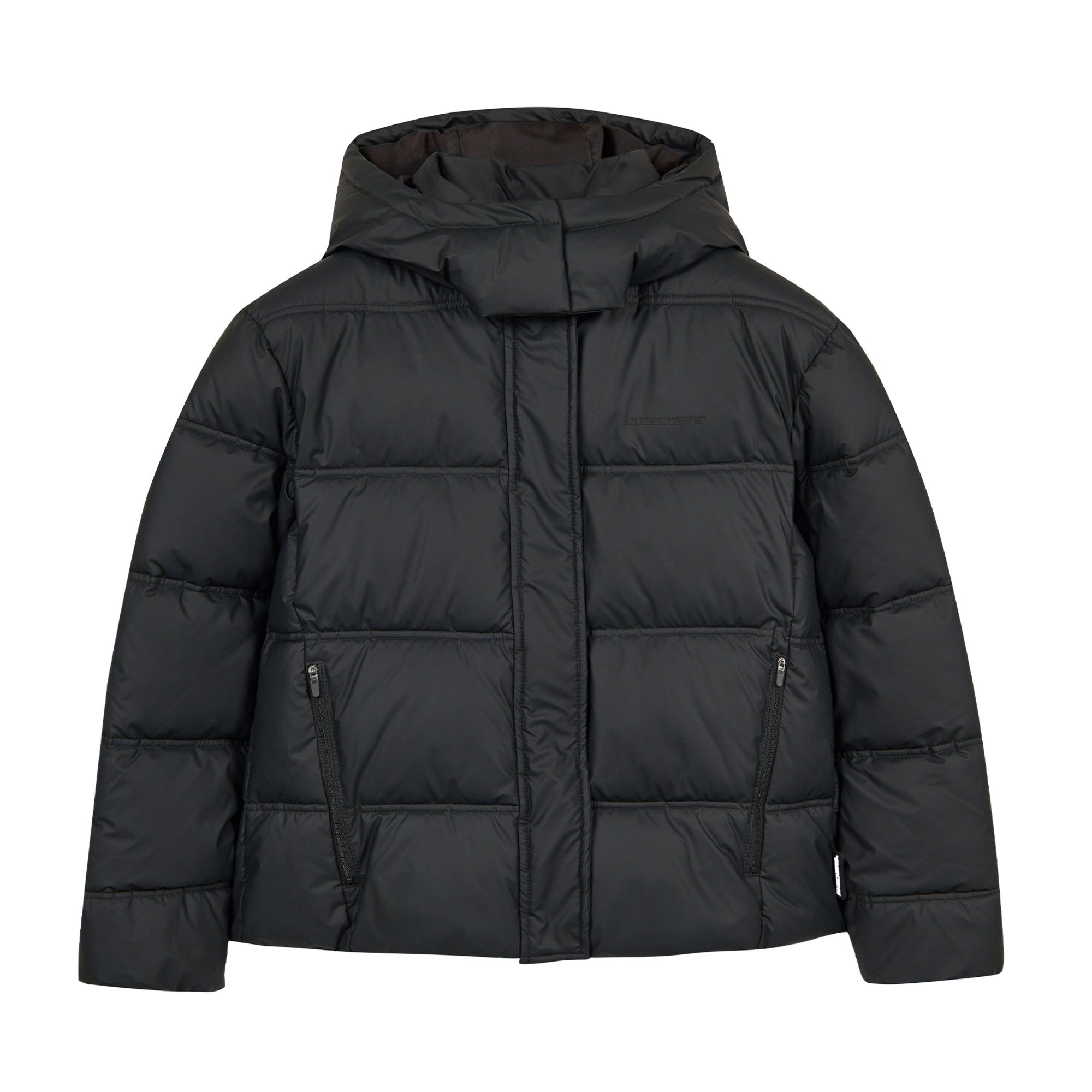 Женская куртка Skechers W Short Puffer Hooded