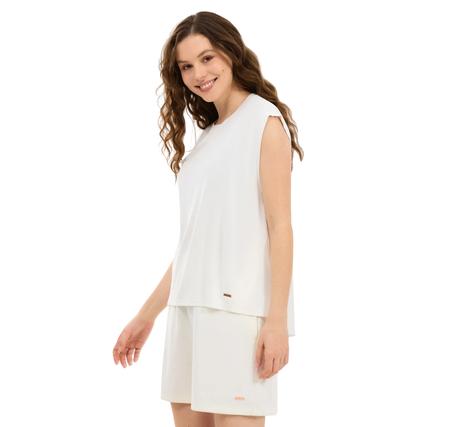 Skechers W Soft Touch Loose Fit T-Shirt Kadın Skechers W Soft Touch Loose Fit T-Shirt Kadın