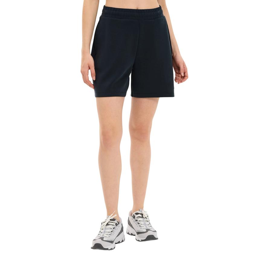 Skechers W Soft Touch Regular Sweatshort Kadın Şort Ve Kapri Siyah Skechers W Soft Touch Regular Sweatshort Kadın Şort Ve Kapri Siyah