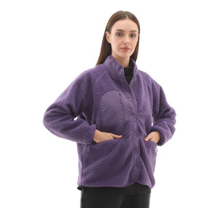 Skechers W Woven Detailed Pull Over Sherpa Kadın