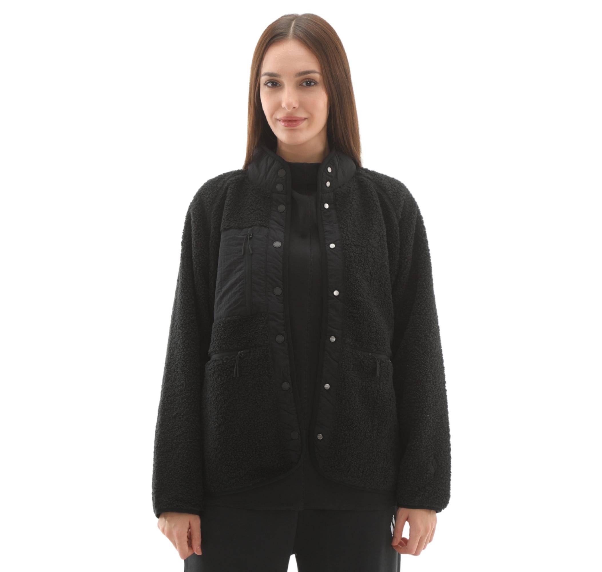 Женская куртка Skechers W Woven Detailed Pull Over Sherpa