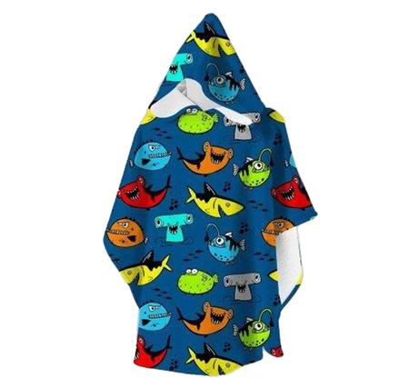 Slipstop Aquatic Poncho Çocuk T-Shirt Lacivert