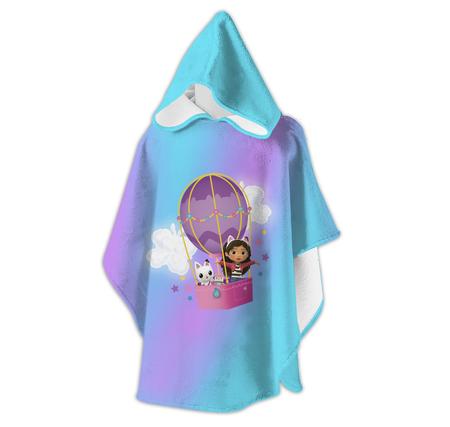 Slipstop Balloon Cat Poncho Çocuk T-Shirt Mavi