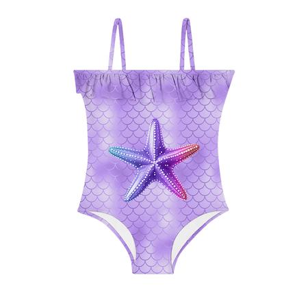 Slipstop Delicate Swimsuit Çocuk Mayo Mor