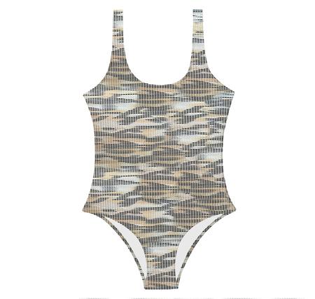 Slipstop Jenner Swimsuit Kadın Mayo Gri