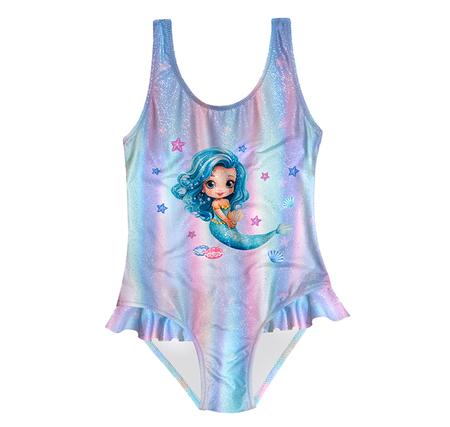 Slipstop Seastar Swimsuit Çocuk Mayo Mor