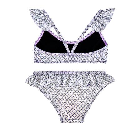 Slipstop Silver Flakes Junior Bikini Çocuk Mayo Gri