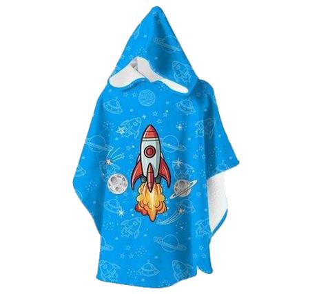 Slipstop Skyrocket Poncho Çocuk T-Shirt Mavi
