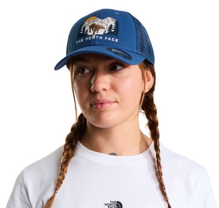 The North Face Embroıdered Mudder Trucker Şapka Mavi The North Face Embroıdered Mudder Trucker Şapka Mavi