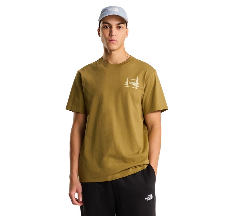 The North Face M Campıng Relaxed Short Sleeve Tee-Graph Erkek T-Shirt Haki The North Face M Campıng Relaxed Short Sleeve Tee-Graph Erkek T-Shirt Haki