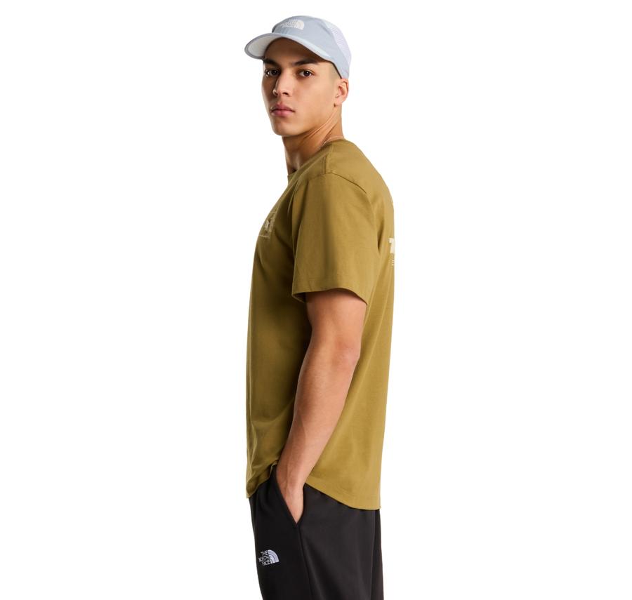 The North Face M Campıng Relaxed Short Sleeve Tee-Graph Erkek T-Shirt Haki The North Face M Campıng Relaxed Short Sleeve Tee-Graph Erkek T-Shirt Haki