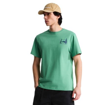 The North Face M Campıng Relaxed Short Sleeve Tee-Graph Erkek T-Shirt Yeşil