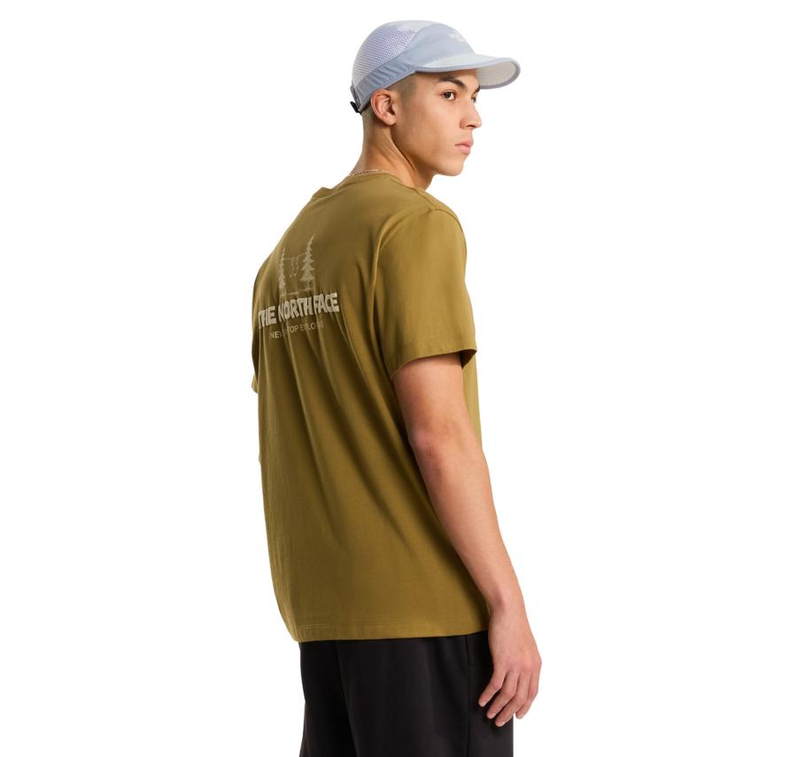 The North Face M Campıng Relaxed Short Sleeve Tee-Graph Erkek T-Shirt Haki The North Face M Campıng Relaxed Short Sleeve Tee-Graph Erkek T-Shirt Haki