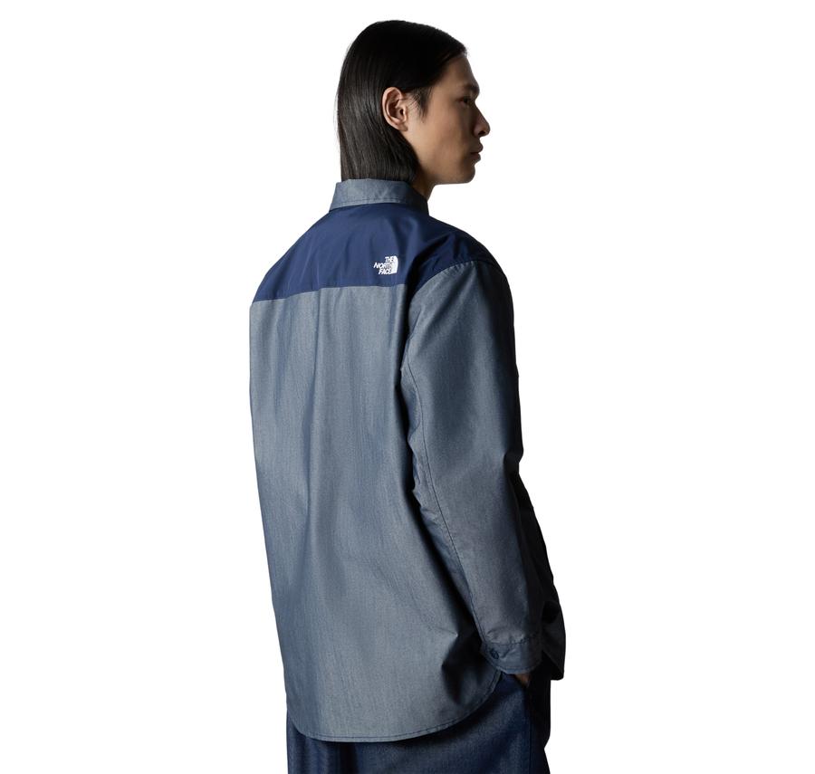 The North Face M Denım Ls Shırt - Ap Erkek Gömlek Gri The North Face M Denım Ls Shırt - Ap Erkek Gömlek Gri