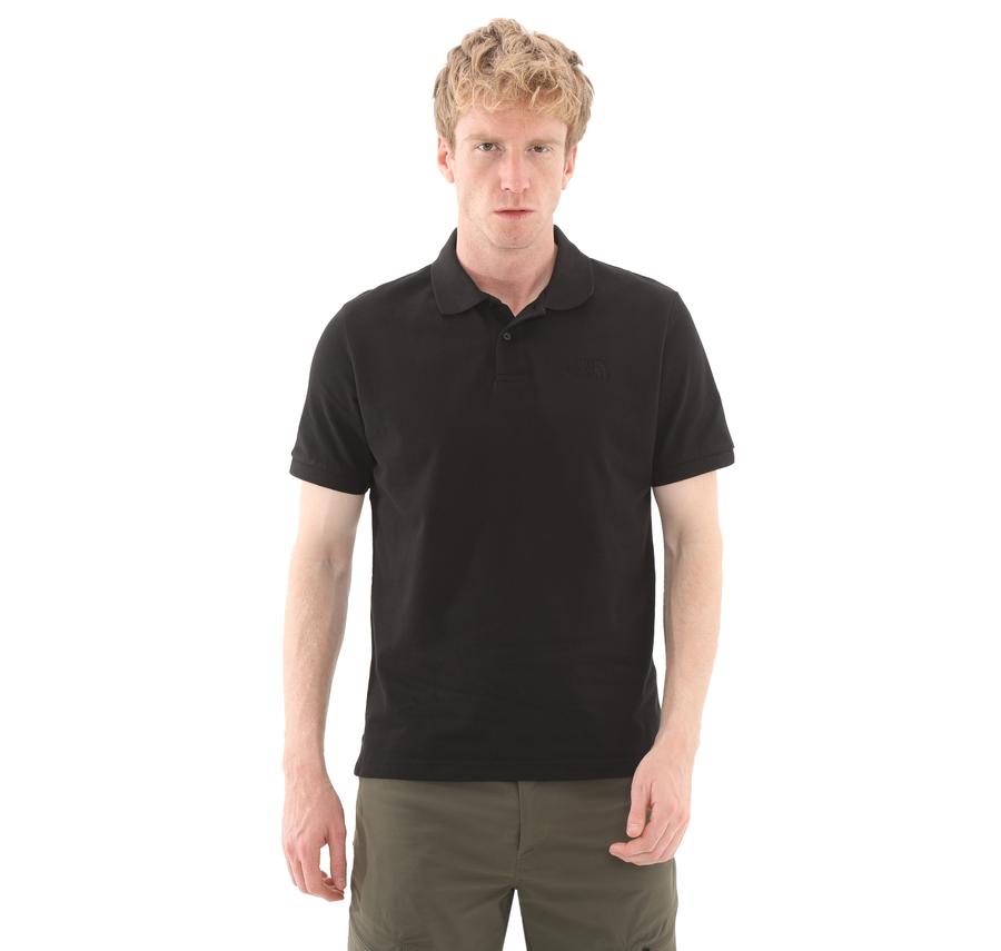The North Face M Essentıal Regular Polo Erkek T-Shirt Siyah The North Face M Essentıal Regular Polo Erkek T-Shirt Siyah