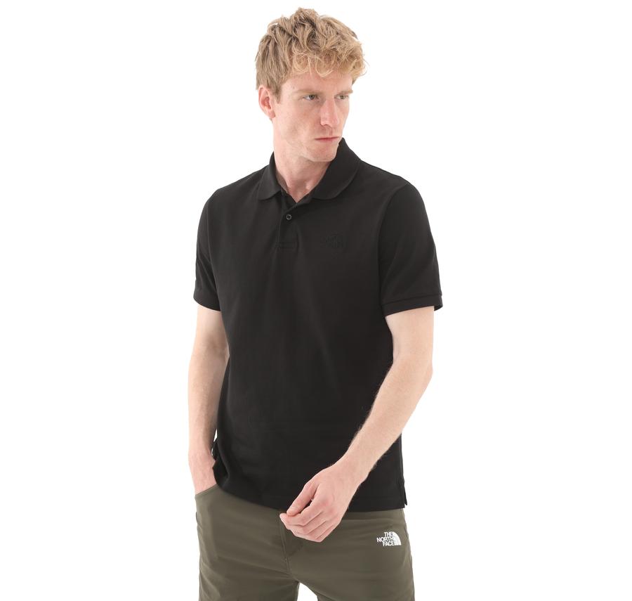 The North Face M Essentıal Regular Polo Erkek T-Shirt Siyah The North Face M Essentıal Regular Polo Erkek T-Shirt Siyah