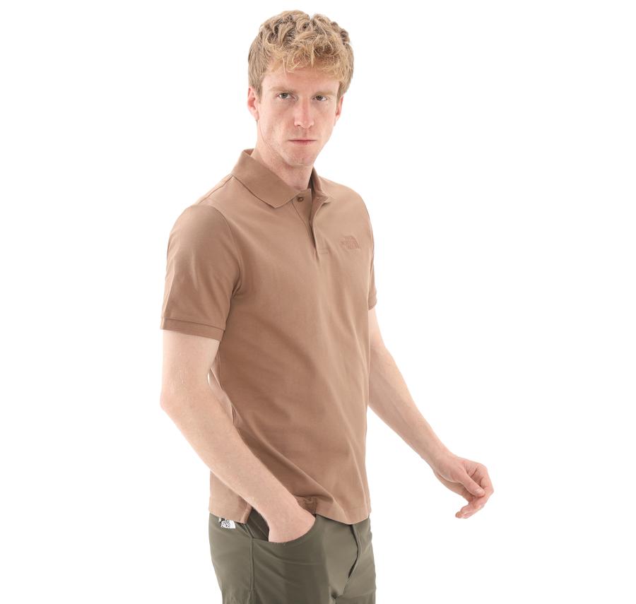 The North Face M Essentıal Regular Polo Erkek T-Shirt Kahve The North Face M Essentıal Regular Polo Erkek T-Shirt Kahve
