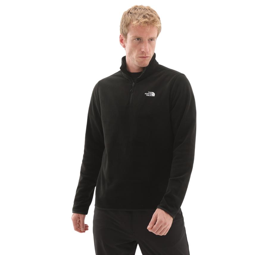 The North Face M Glacıer Fleece 1-4 Zıp Jacket Erkek Ceket Siyah The North Face M Glacıer Fleece 1-4 Zıp Jacket Erkek Ceket Siyah