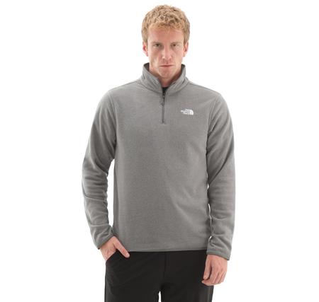 The North Face M Glacıer Fleece 1-4 Zıp Jacket Erkek Sweatshirt Gri The North Face M Glacıer Fleece 1-4 Zıp Jacket Erkek Sweatshirt Gri