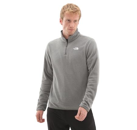 The North Face M Glacıer Fleece 1-4 Zıp Jacket Erkek Sweatshirt Gri