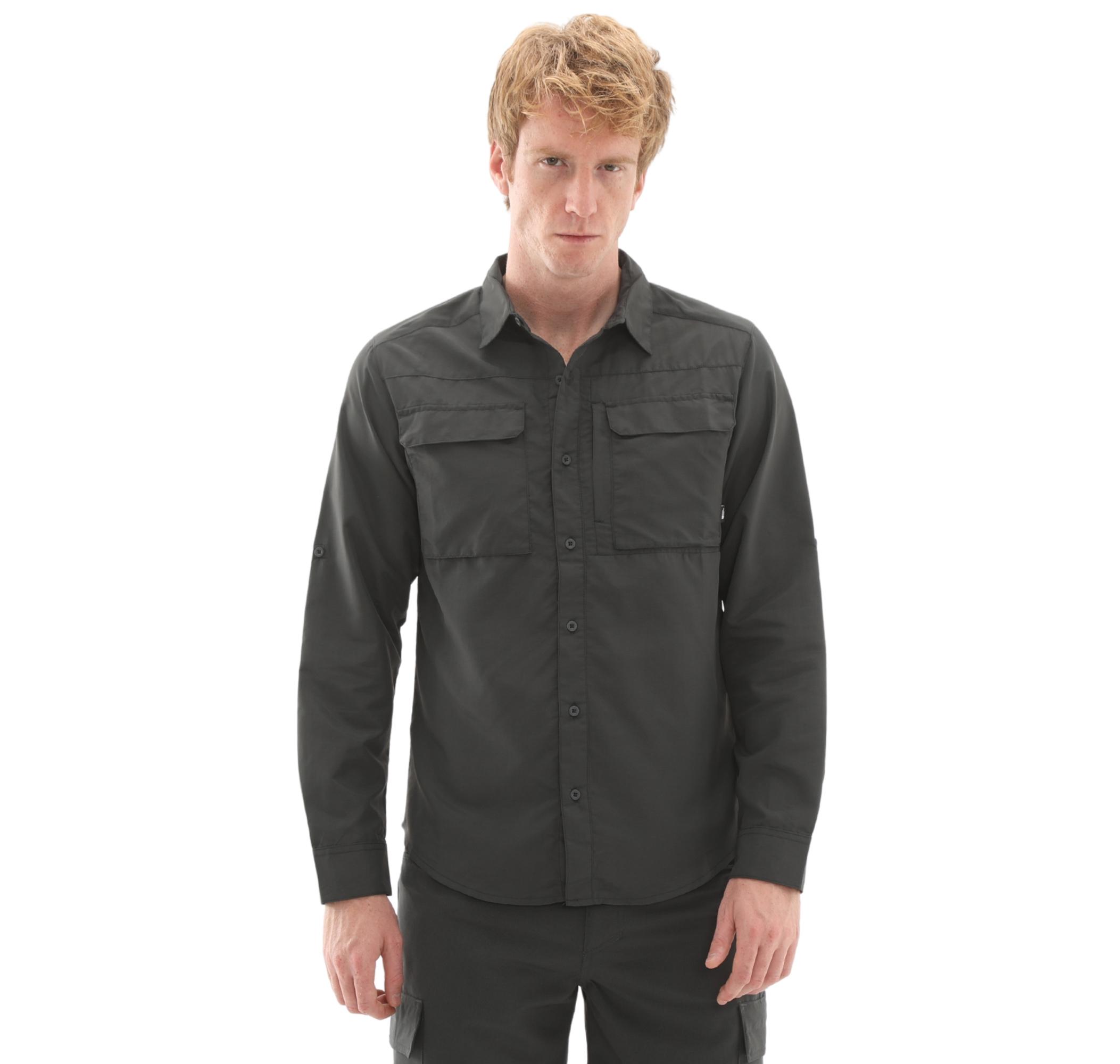 Мужская рубашка The North Face M L-S Sequoia Shirt Gömlek Antrasit