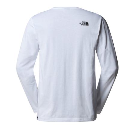 The North Face M L-S Sımple Dome Tee Erkek Sweatshirt Beyaz The North Face M L-S Sımple Dome Tee Erkek Sweatshirt Beyaz