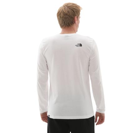 The North Face M L-S Sımple Dome Tee Erkek Sweatshirt Beyaz