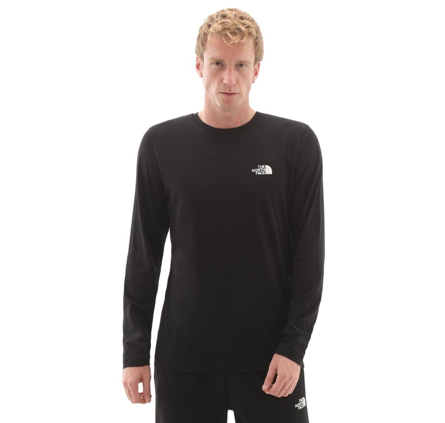 The North Face M L-S Sımple Dome Tee Erkek Sweatshirt Siyah The North Face M L-S Sımple Dome Tee Erkek Sweatshirt Siyah