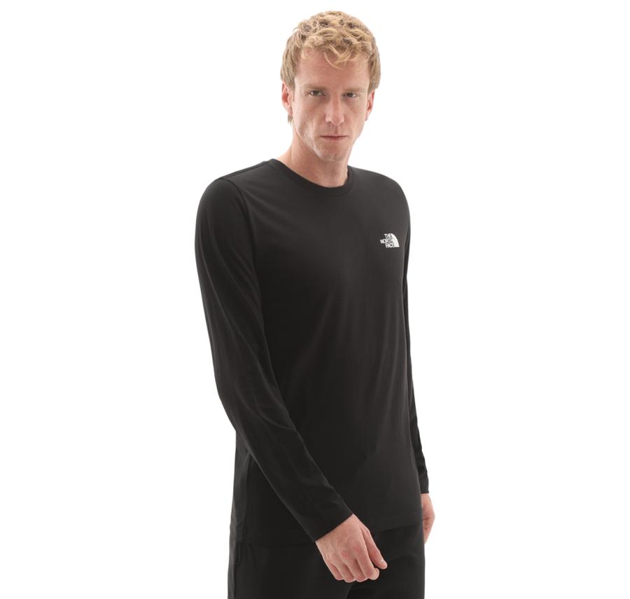 The North Face M L-S Sımple Dome Tee Erkek Sweatshirt Siyah The North Face M L-S Sımple Dome Tee Erkek Sweatshirt Siyah