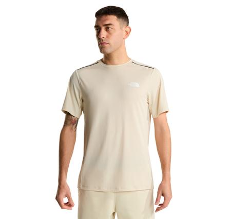 The North Face M Mountaın Athletıcs Tape Short Sleeves Erkek T-Shirt Krem