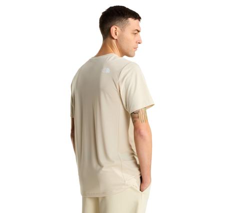 The North Face M Mountaın Athletıcs Tape Short Sleeves Erkek T-Shirt Krem
