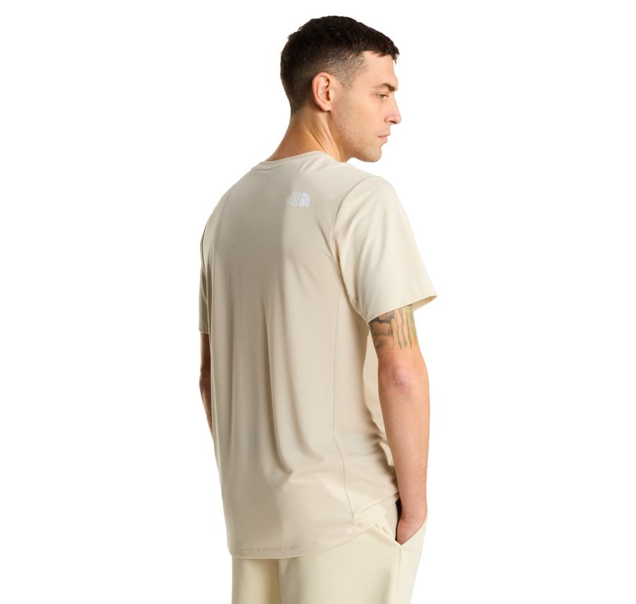 The North Face M Mountaın Athletıcs Tape Short Sleeves Erkek T-Shirt Krem The North Face M Mountaın Athletıcs Tape Short Sleeves Erkek T-Shirt Krem