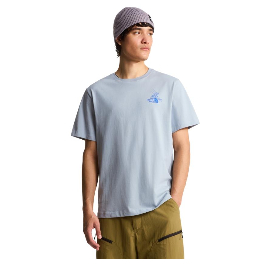 The North Face M Mountaın Celebratıon Regular Short Sle Erkek T-Shirt Açık Mavi The North Face M Mountaın Celebratıon Regular Short Sle Erkek T-Shirt Açık Mavi