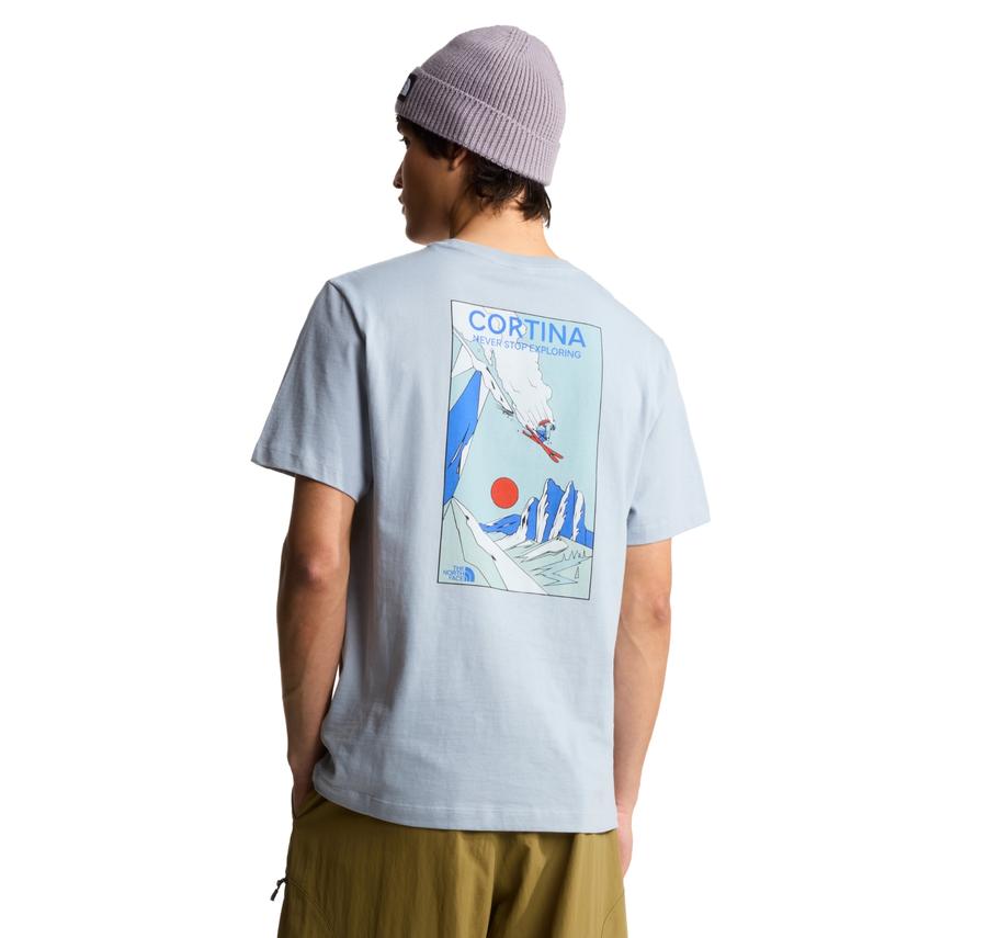 The North Face M Mountaın Celebratıon Regular Short Sle Erkek T-Shirt Açık Mavi The North Face M Mountaın Celebratıon Regular Short Sle Erkek T-Shirt Açık Mavi