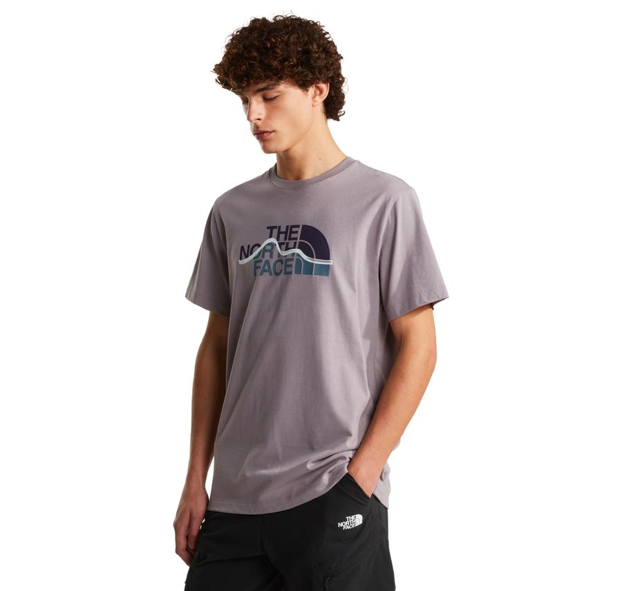 The North Face M Mountaın Lıne Regular Short Sleeve Tee Erkek T-Shirt Mor The North Face M Mountaın Lıne Regular Short Sleeve Tee Erkek T-Shirt Mor