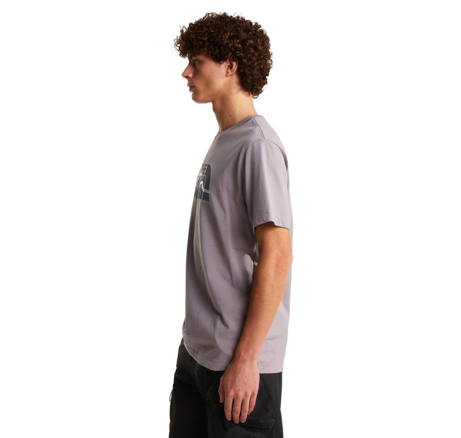 The North Face M Mountaın Lıne Regular Short Sleeve Tee Erkek T-Shirt Mor The North Face M Mountaın Lıne Regular Short Sleeve Tee Erkek T-Shirt Mor
