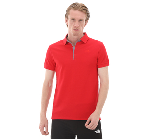 The North Face M Premıum Polo Pıquet-Eu Erkek T-Shirt Kırmızı