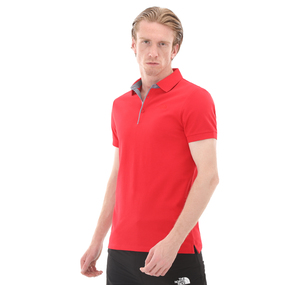The North Face M Premıum Polo Pıquet-Eu Erkek T-Shirt Kırmızı