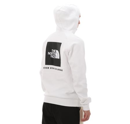 The North Face M Raglan Redbox Hoodıe - Eu Erkek Sweatshirt Beyaz