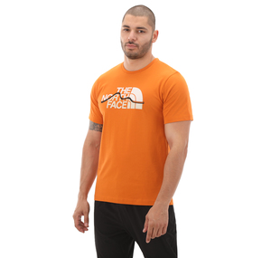 The North Face M S-S Mountaın Lıne Tee Erkek T-Shirt Kahve