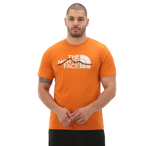The North Face M S-S Mountaın Lıne Tee Erkek T-Shirt Kahve
